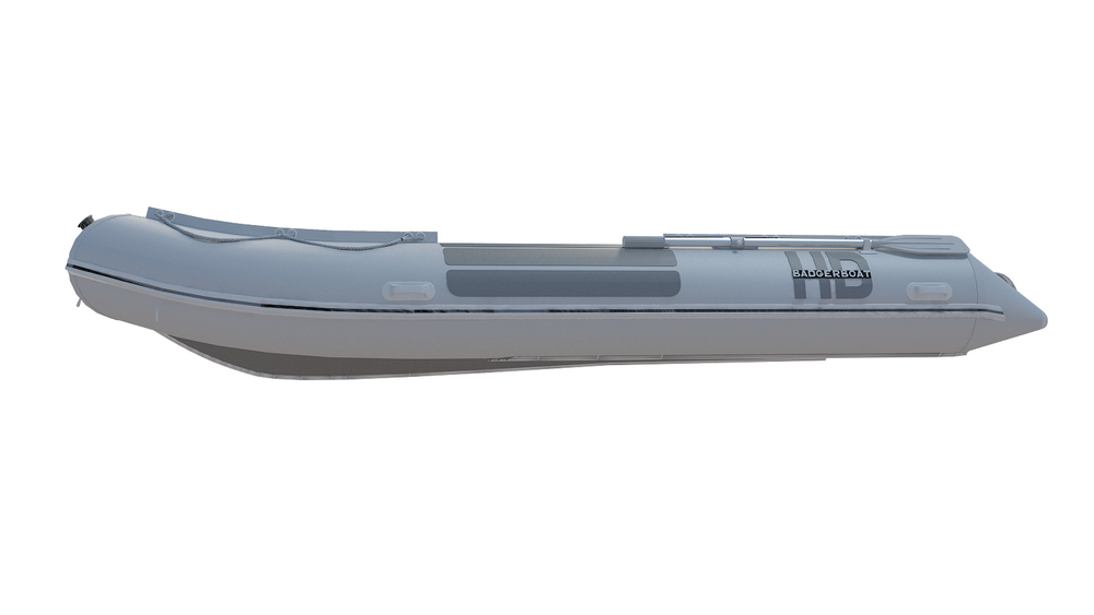 Надувная ПВХ-лодка BADGER Heavy Duty 430 AL, Серый
