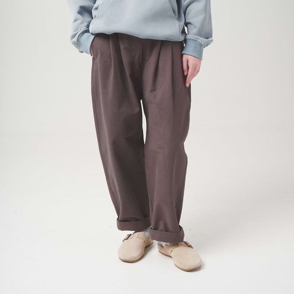 Брюки SS24 Wide Fossil Grey серые - фото 4