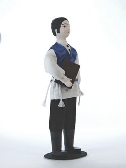 Кукла фарфоровая Еврей с книгой