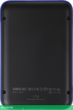 Внешний накопитель Silicon Power Armor A62 1Tb черный/синий (SP010TBPHD62SS3B)