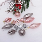 Набор украшений «Зимний вечер» (28 предметов),роз.золото/графит