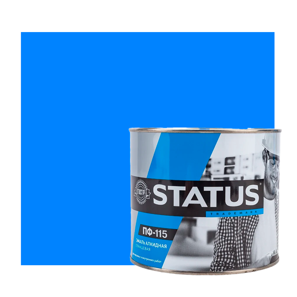 Эмаль ПФ-115 STATUS  СИНЯЯ  1,8кг