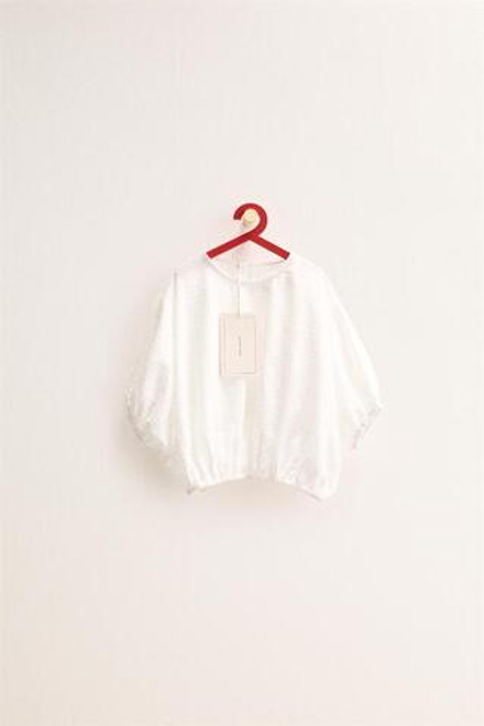 ZARA TIMELESS — ТОП ОВЕРСАЙЗ СТРУКТУРНЫЙ, БЕЛЫЙ