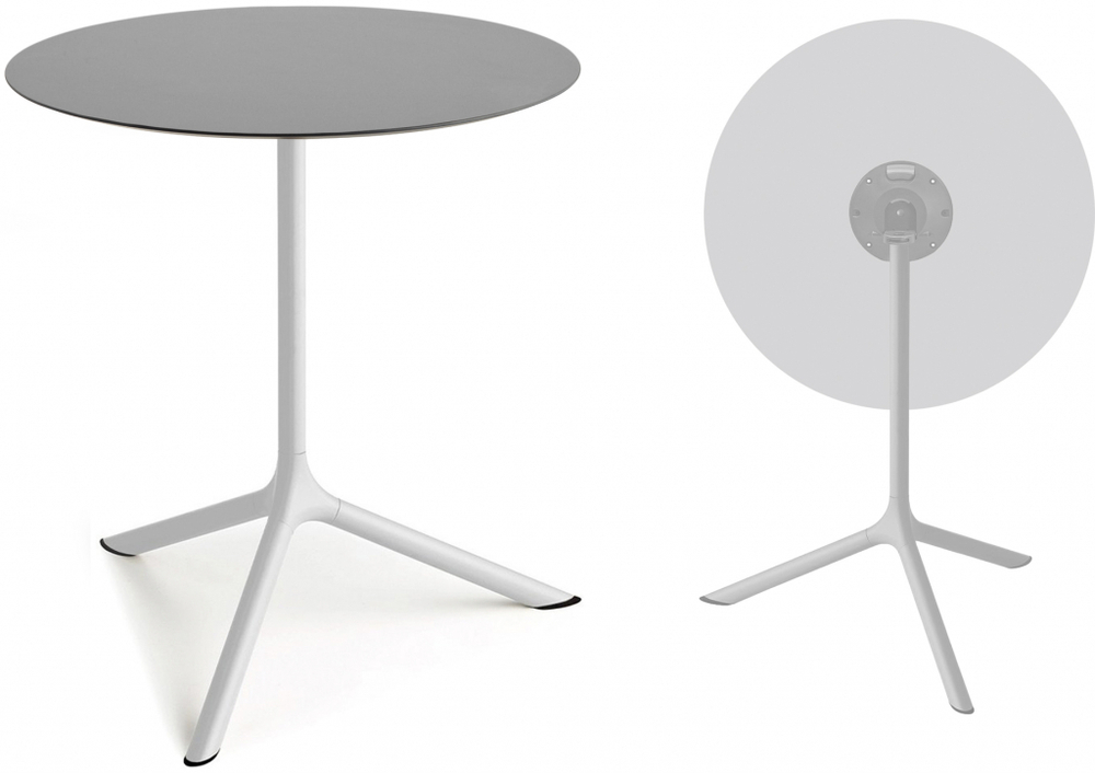 Стол ламинированный обеденный складной Scab Design Tripe Maxi Folding, белый, светло-серый