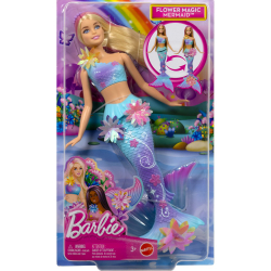 Barbie - Русалка Цветущие цветы Кукла с длинными волосами JDM72