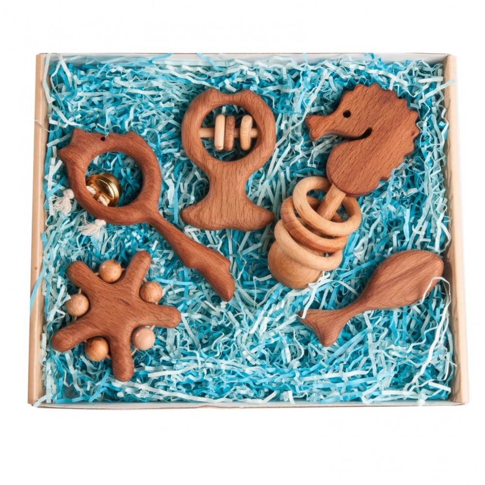 Большой подарочный набор погремушек Сокровища синего моря  Леснушки