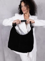 сумка через плечо шоппер натуральная замша