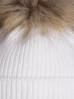 Шапка детская зимняя на завязках с помпоном