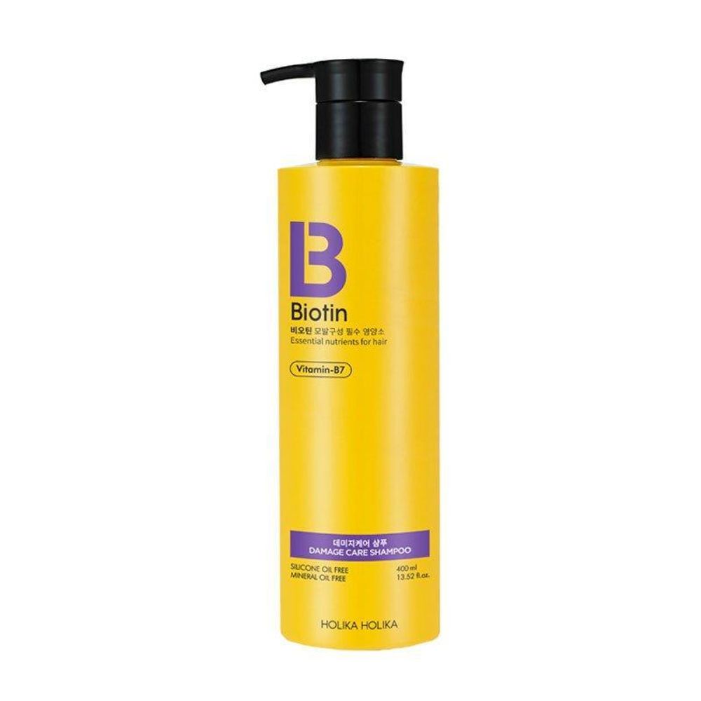 Шампунь для поврежденных волос HOLIKA HOLIKA Biotin Damage Care Shampoo 400 ml