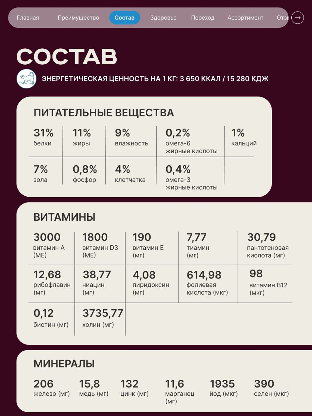 Корм сухой для взрослых стерилизованных кошек породы Сфинкс, полнорационный комплекс, с лососем, 400 гр, QUATTRO