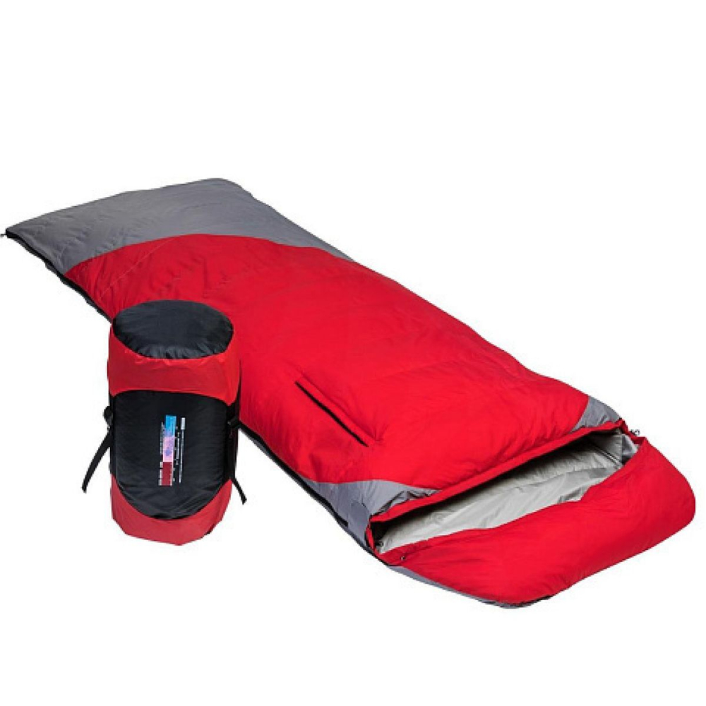 Спальный мешок пуховый Premier Fishing (190+30)х80см (t-25C) красный (PR-YJSD-32-R)