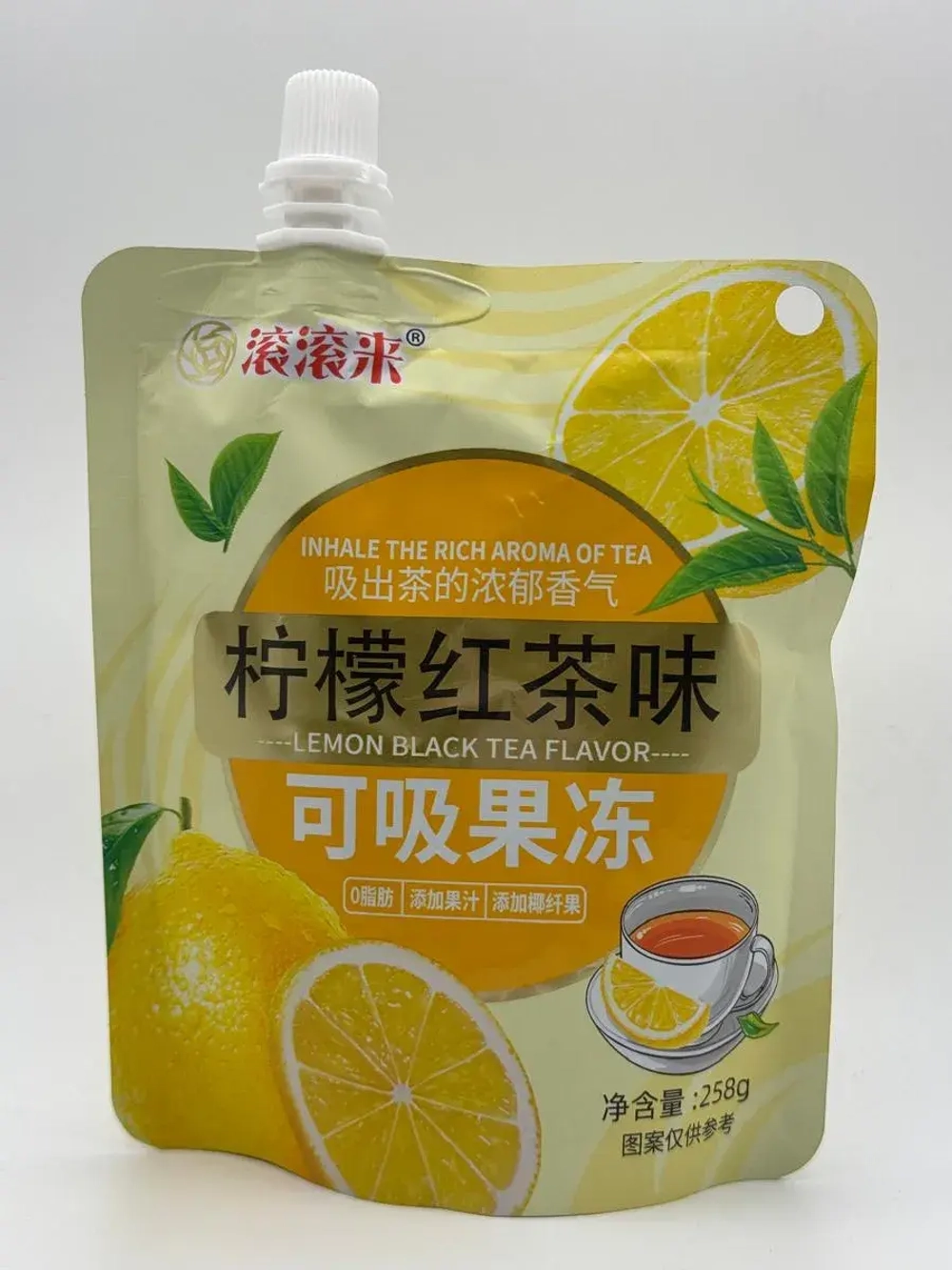 Желейный десерт со вкусом Черного Чая и Лимона 258 г