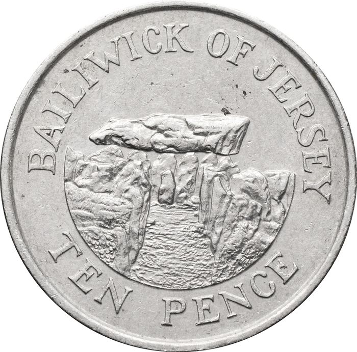 10 пенсов 1992 Джерси