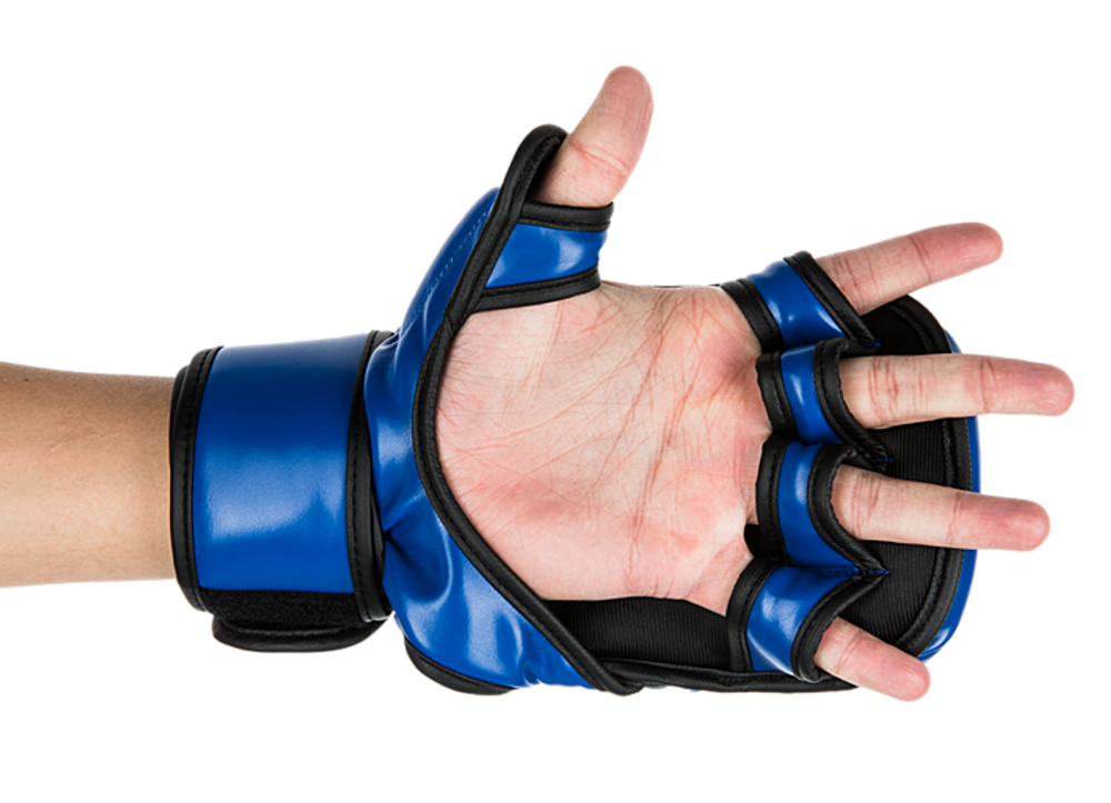 UFC Перчатки MMA для спарринга 8 унций синие S/M