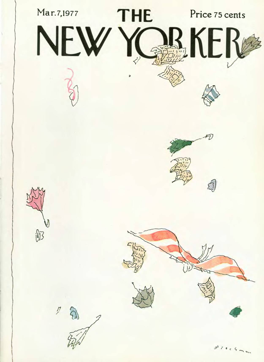 Журнал The New Yorker 07-03-1977, обложка
