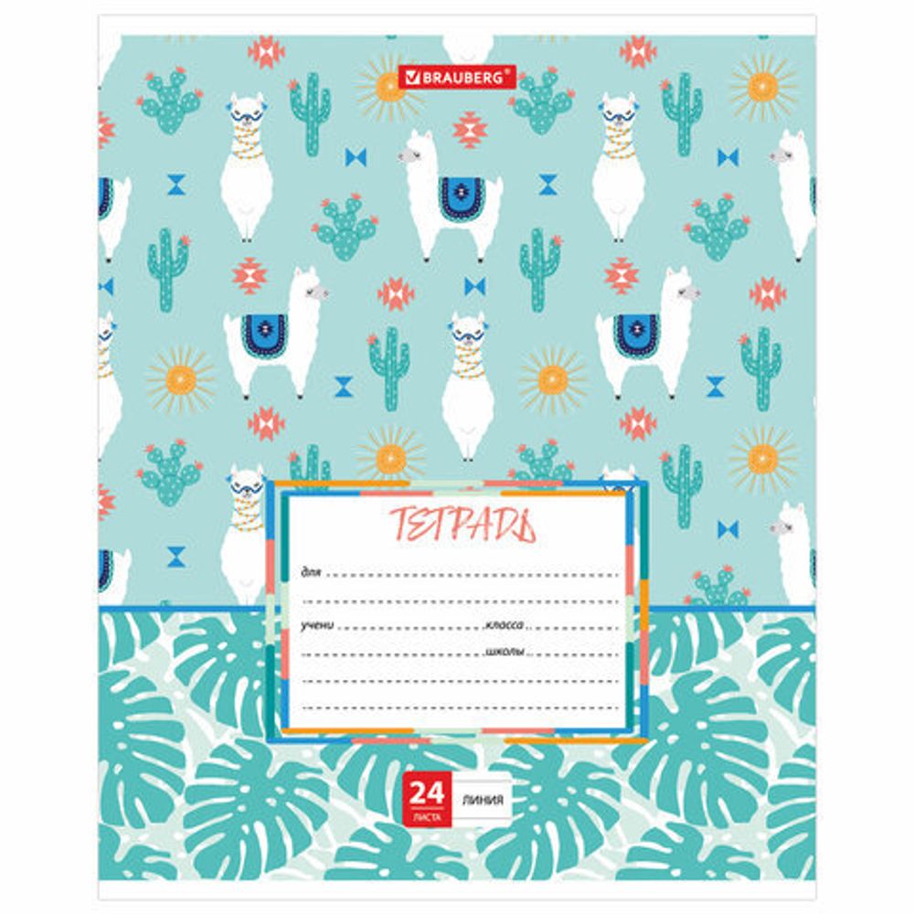 Тетрадь 24 л. BRAUBERG линия, обложка картон, "ЗАБАВНАЯ", 403586