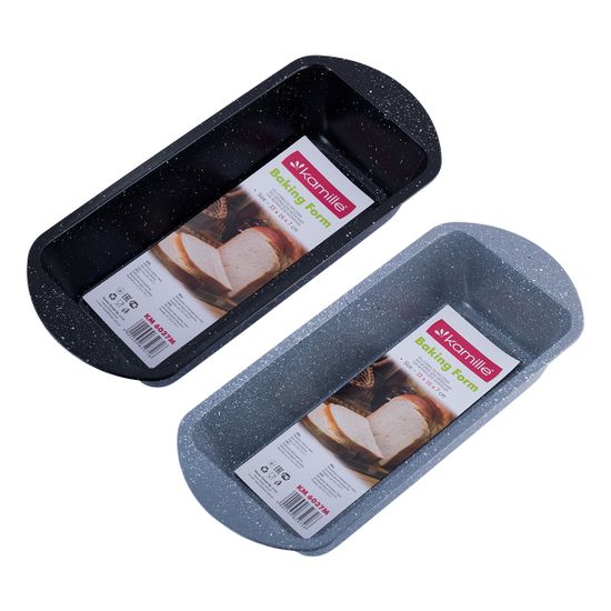 Форма для запекания 35х16х7,5 см. Kamille KM-6037M из углеродистой стали с мраморным покрытием