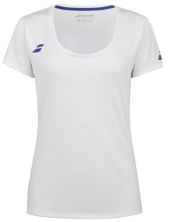 Футболка для девочки Babolat Play Cap Sleeve Top Girl - white/white