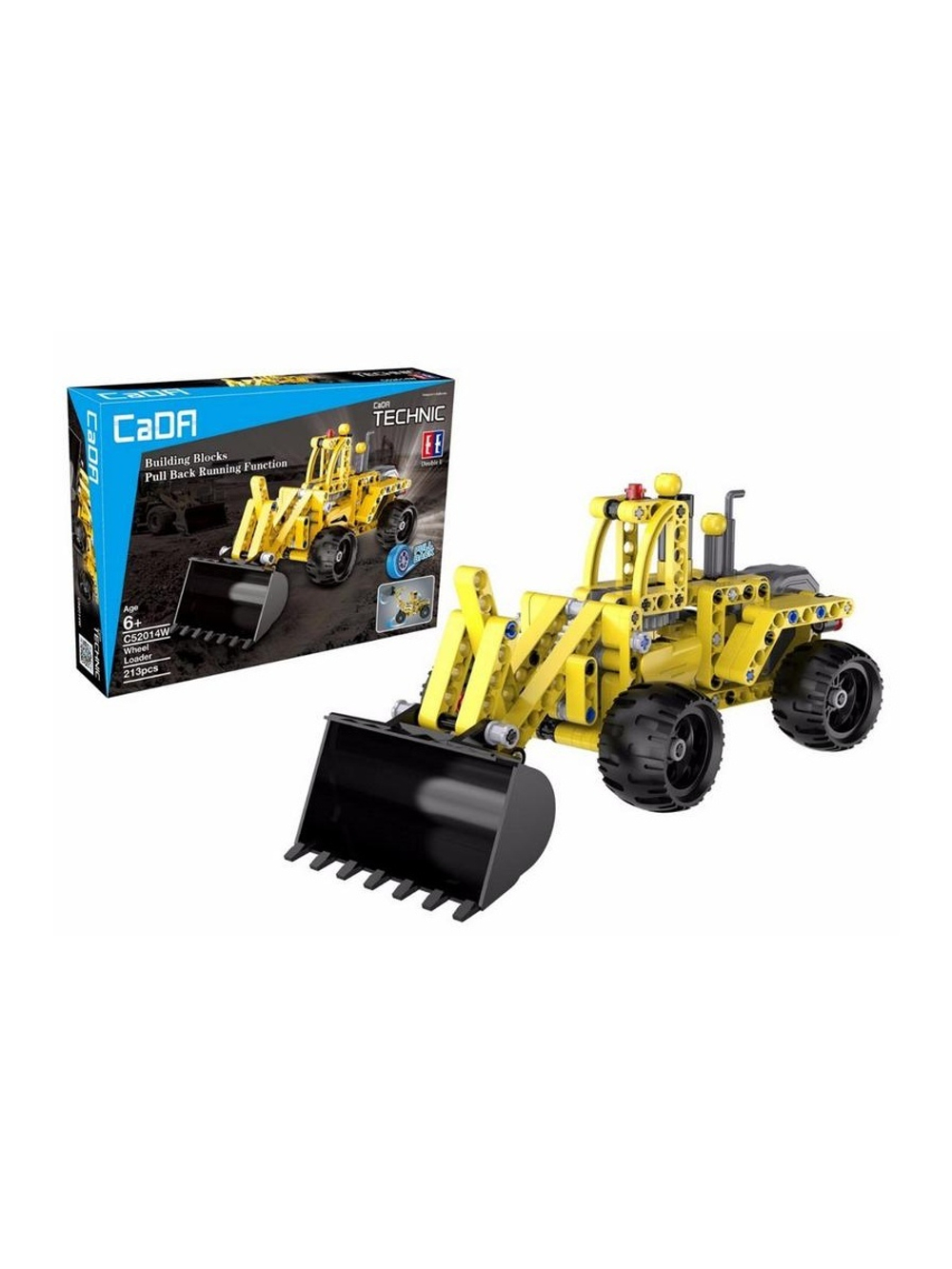 Конструктор CaDA Technic бульдозер совместим с C52013W, инерционный (213 детали)