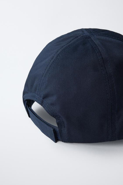 ZARA ОДНОТОННАЯ КЕПКА, СИНИЙ