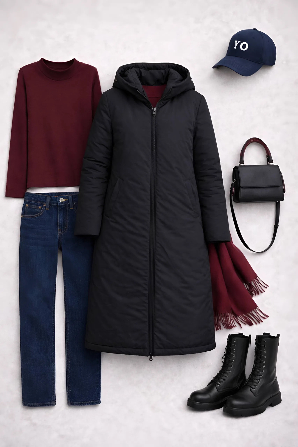 Полупальто  женское демисезонное "HN-1" черный