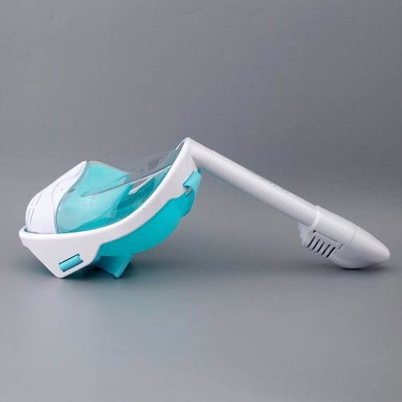 Маска полнолицевая Sargan Планета океан белая/бирюзовая