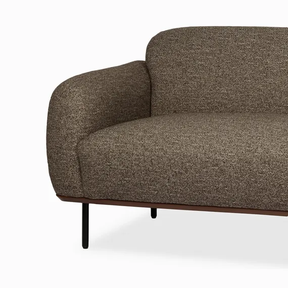 Диван Blocco 230 см, серо-коричневый