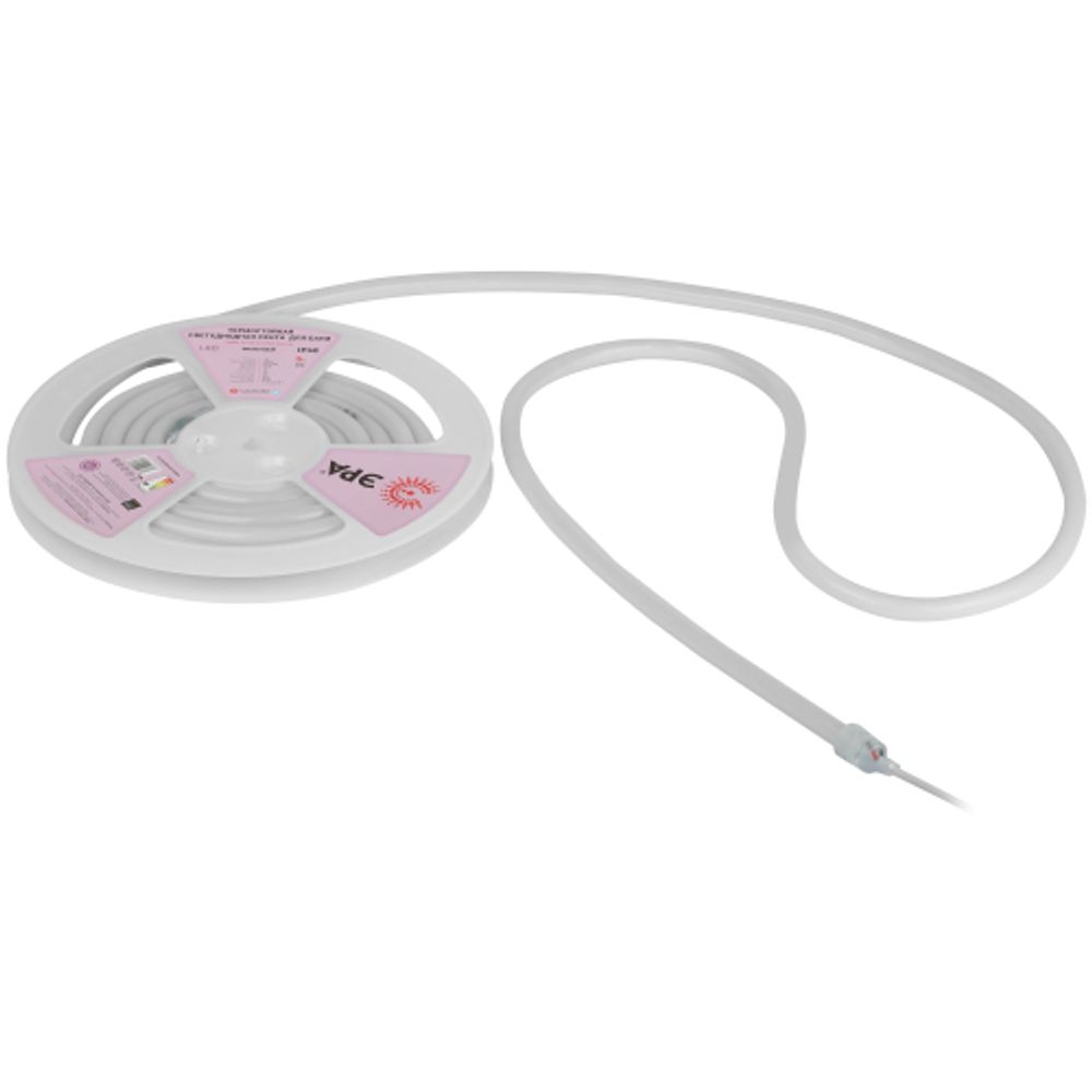 Лента светодиодная термостойкая для бани ЭРА LS2835-9,6-120-24-V-IP68-3 year-5m (фиолетовый) | Светодиодная лента для бани и сауны 24В 3 года и аксессуары