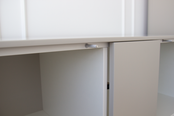 Шкаф Type 3 двери 2 ящика высота 135 см (серо-бежевый)