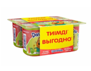 ЙОГУРТ DANONINO ЯБЛОКО-ГРУША 4*100ГР