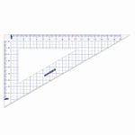 Набор чертежный большой ЮНЛАНДИЯ "ШКОЛЬНЫЙ" (линейка 30 см, 2 угольника, транспортир), пенал, 210738