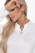 Жакет на молнии Александра (белый) Б8898 LT Collection