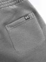Шорты Hardlunch Logo меланж серые