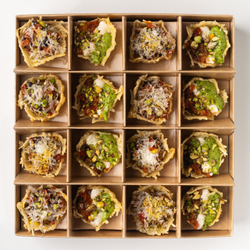 Бокс корзинок из пармезана с сальсой