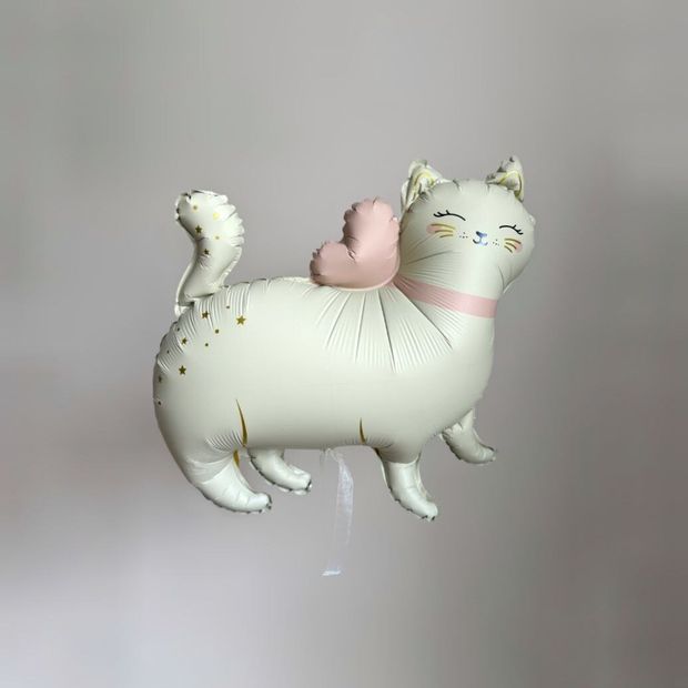 Шар фигура Кошечка с розовым сердечком Китти 83*77 см (СГ-34)