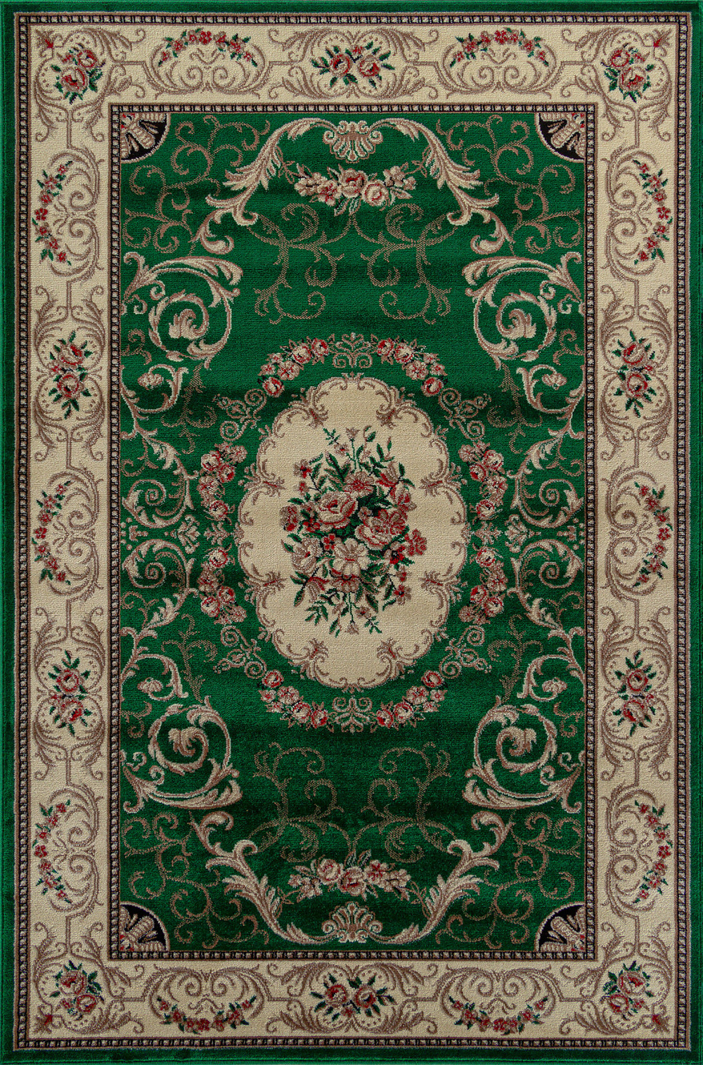 Ковер D066 - GREEN - Прямоугольник - коллекция COLIZEY размер 60*110 см