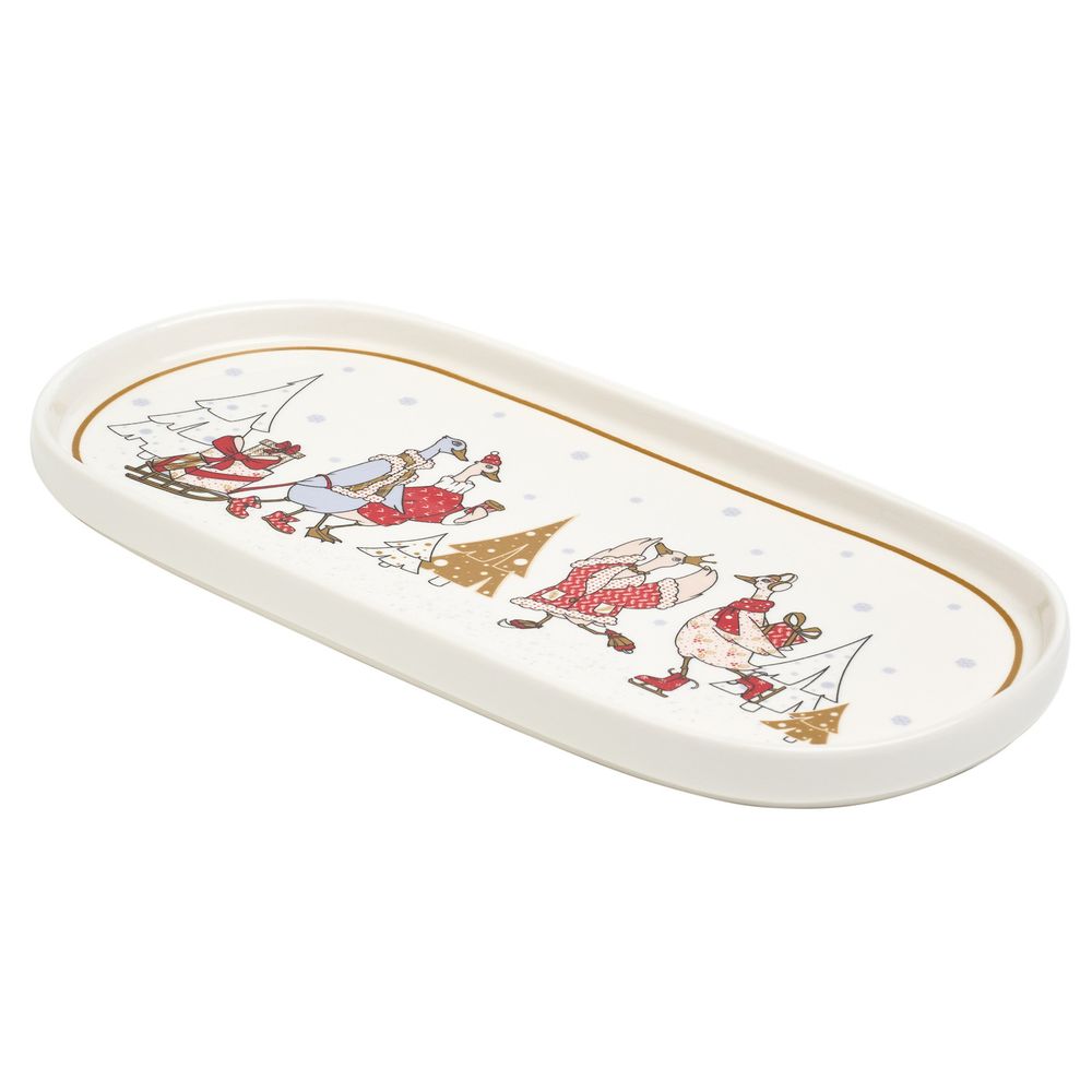 БЛЮДО ОВАЛЬНОЕ LEFARD "FAMILY CHRISTMAS" 25,5 СМ (КОР=24ШТ.)