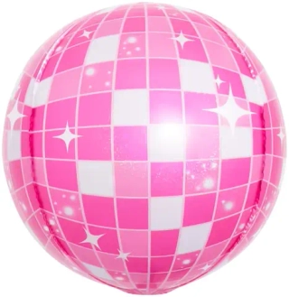 Сфера 3D "Розовый диско-шар"