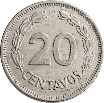 20 сентаво 1974 Эквадор