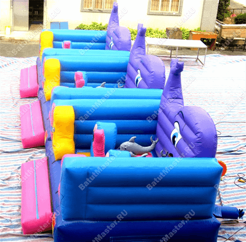 Коммерческий надувной батут "Морское царство 2"