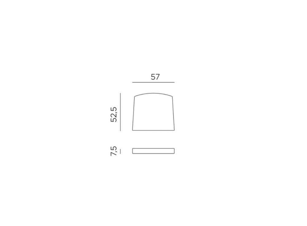 Подушка для кресла Nardi Net Relax, серый Sunbrella