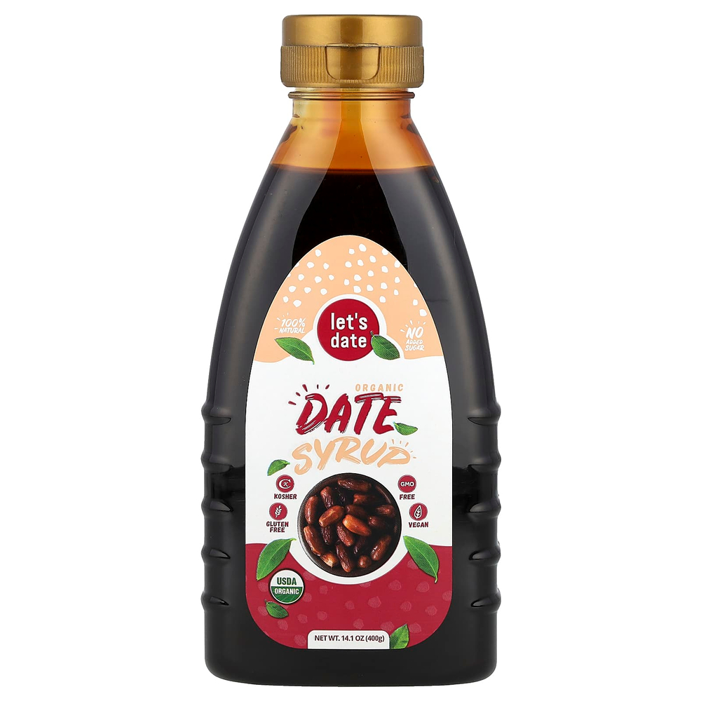 Let's Date, Органический финиковый сироп, 400 г (14,1 унции)