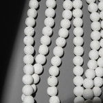 Лава вулканическая белая (имитация), 8,7мм, шар