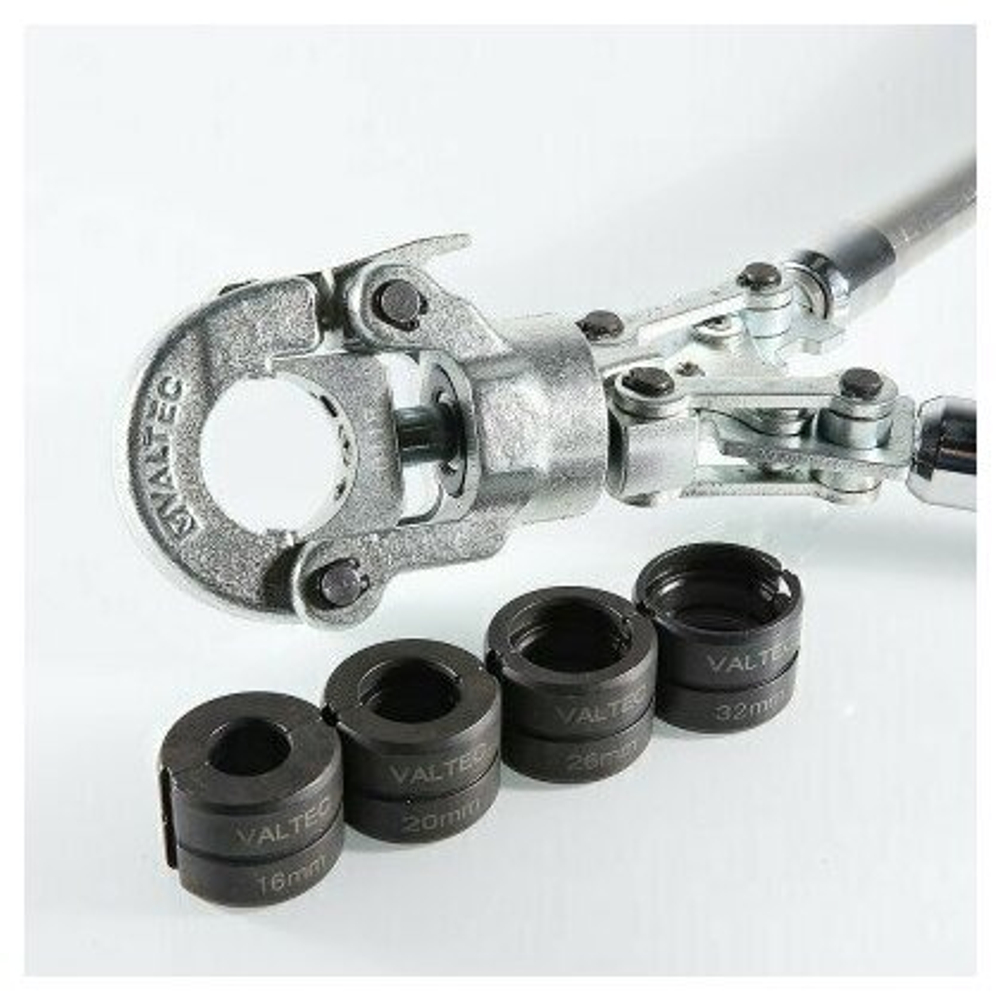 Пресс-клещи с комплектом насадок 16-32 мм, TH Valtec Vtm.293.0.160032