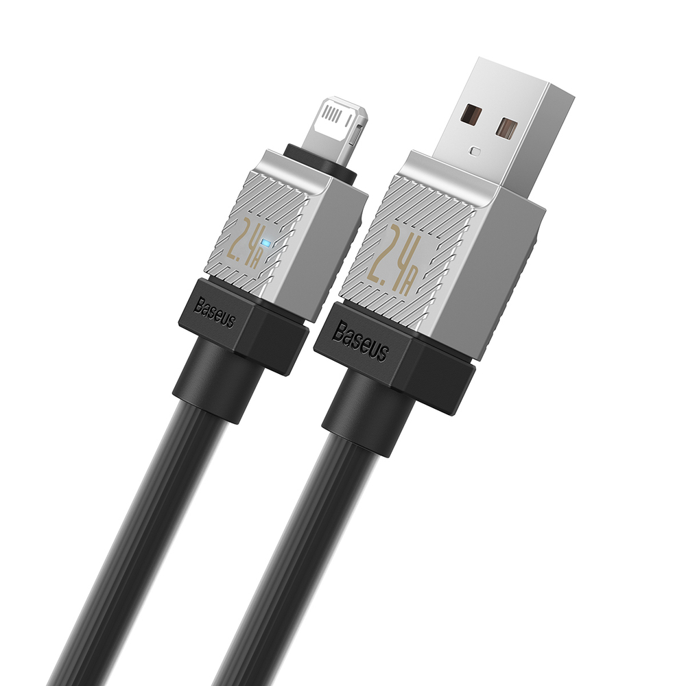USB-A - Lightning Кабель Baseus CoolPlay Charging+Data 2.4A 1m - Black