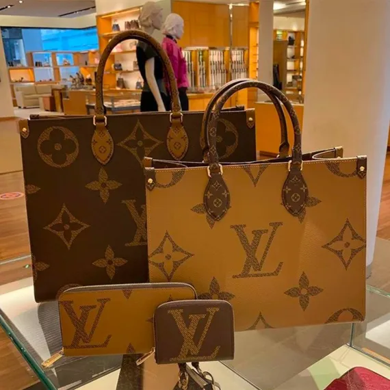 Сумка Louis Vuitton Onthego коричневый/бежевый