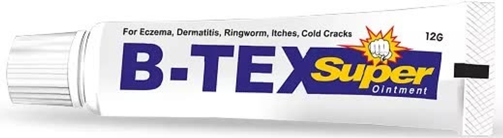 Мазь B-TEX Super (Экзема, дерматит, герпес, кож. заболевания) в тубе, 12 г