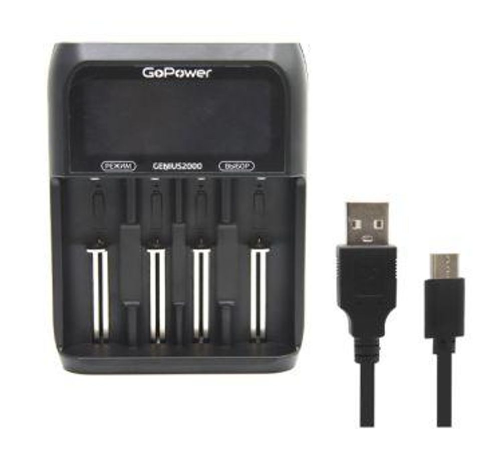 З/У для аккумуляторов GoPower Genius2000 USB type-C
