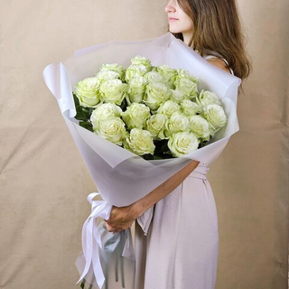 Букет из 15 высоких белых роз (# 316 )