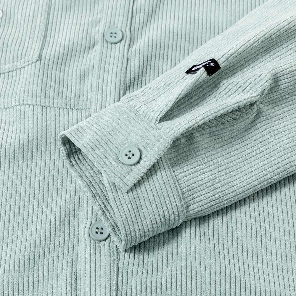 Рубашка YMKASHIX Velvet Button Фисташковый